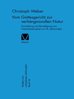 cover image of Vom Gottesgericht zur verhängnisvollen Natur